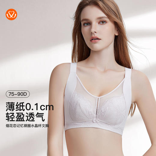 【7.5折限时特惠】【D杯单件】【秀黛】烟花恋记忆钢圈水晶杯文胸W5110034D【门店同款】 商品图0