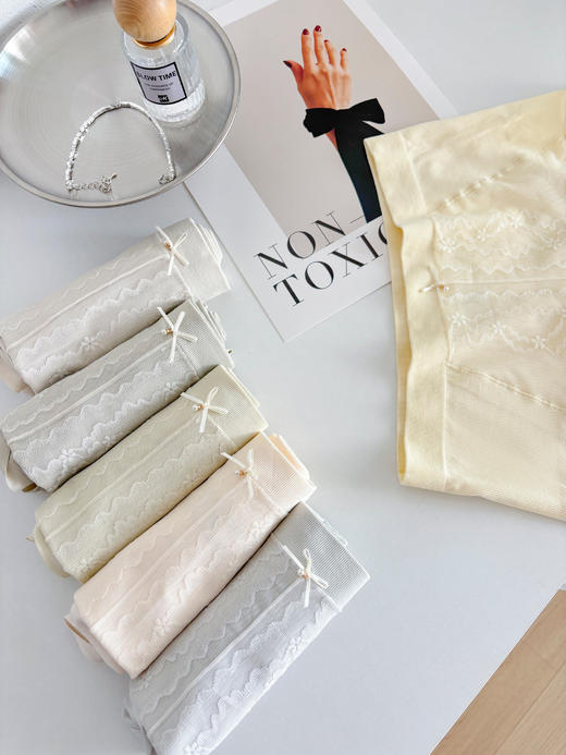 女士高腰收腹提臀性感蕾丝无缝舒适内裤032 商品图2