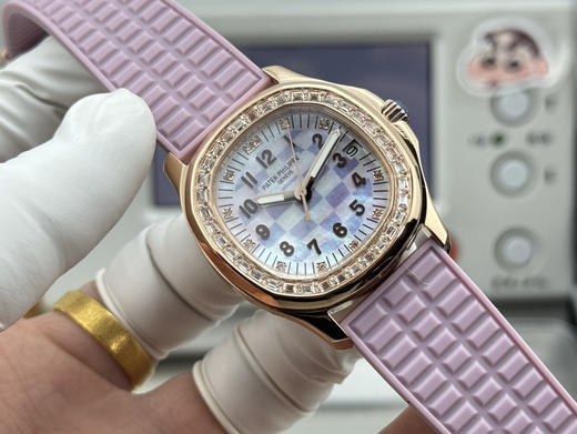 PPF factory工厂百达翡丽AQUANAUT系列机械女手雷，35.6mm毫米的表径，进口全钢（金色为电镀18k加厚的真金）采用原装进口9015机芯开发和改装的324定制版满血版一体机芯❕❕❕ 商品图1