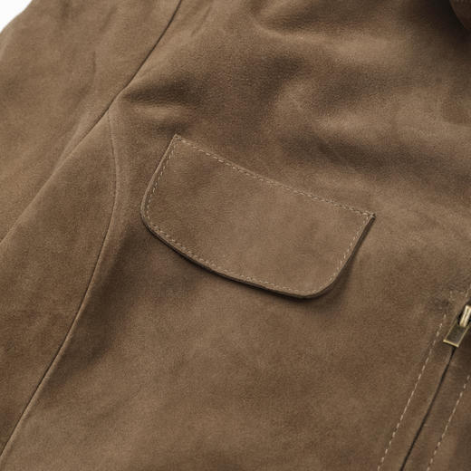 ROMI STUDIO“美式西部”进口羊反绒皮革翻领夹克式皮衣RWCASE5229 商品图3