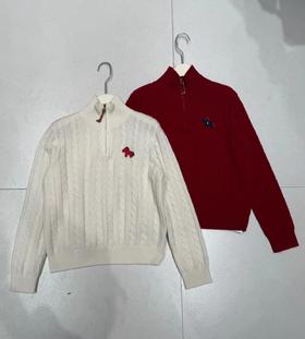 【门店同款】ENJOY冬季“午马”半拉链麻花针织上衣 169259456