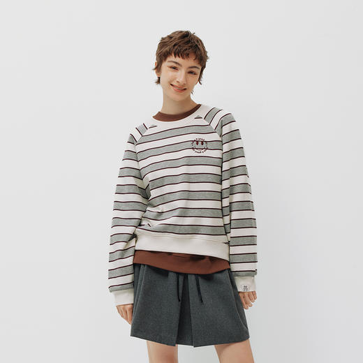 商场同款|森马emoji™ 联名系列卫衣女春图案插肩袖2026新款上衣 商品图1