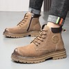 马丁靴男真皮冬季加绒保暖工装靴男士厚底防滑经典潮流大黄靴 商品缩略图3