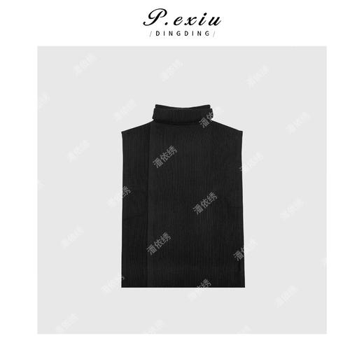 04-2潘依绣丁丁宠粉英伦风设计感高领针织马甲 Q5672 商品图1