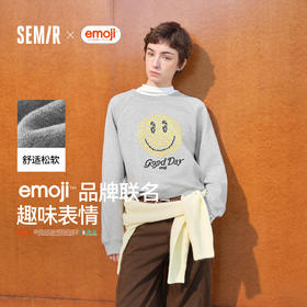商场同款|森马emoji™ 联名系列卫衣女春图案插肩袖2026新款上衣
