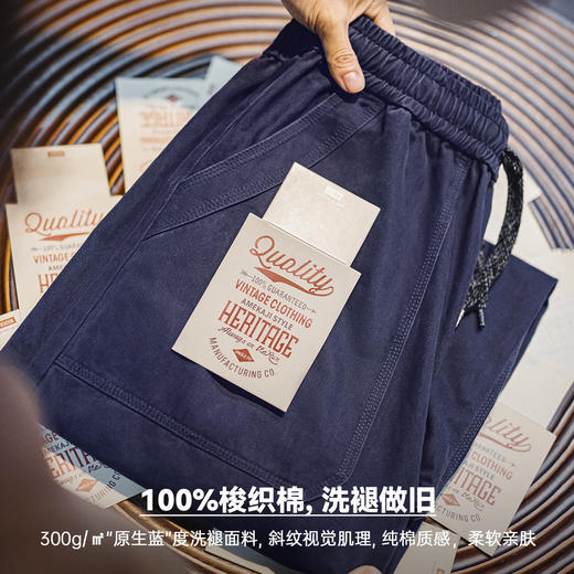 马登工装美式复古水洗多口袋工装伐木裤纯棉阔腿束脚休闲裤子男春 商品图1