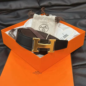 爱马仕 H扣 双面 腰带