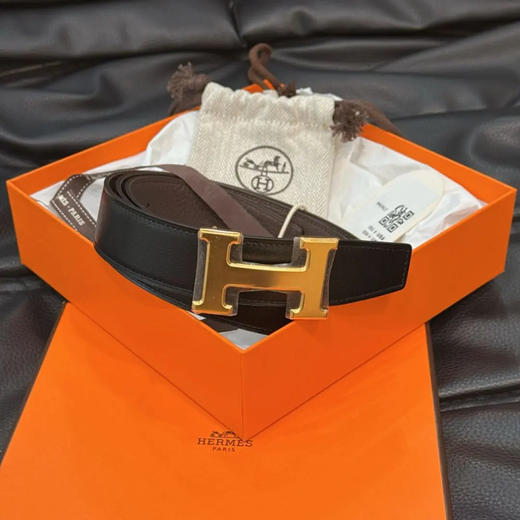 爱马仕 H扣 双面 腰带 商品图0