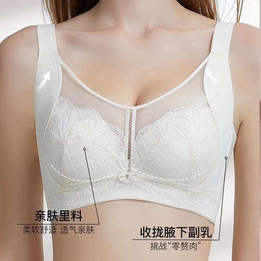 【7.5折限时特惠】【E杯单件】【秀黛】烟花恋记忆钢圈薄杯文胸W5110035E【门店同款】 商品图3