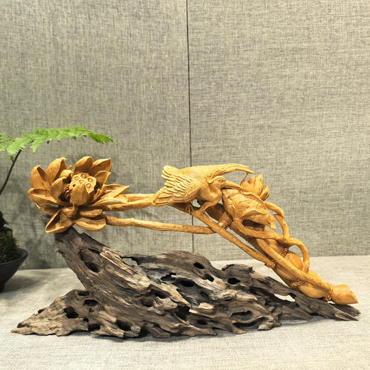 一路连科 ° 黄杨木摆件小号 商品图0