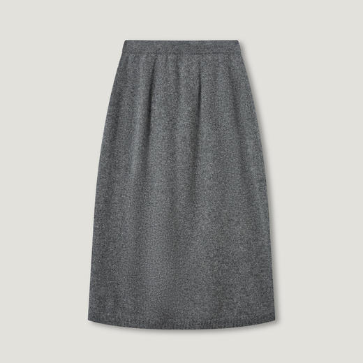 KINGDEER/KD百搭中长款A字裙常规秋冬半身裙厚款休闲L805630温婉奶油款鹿王 商品图14