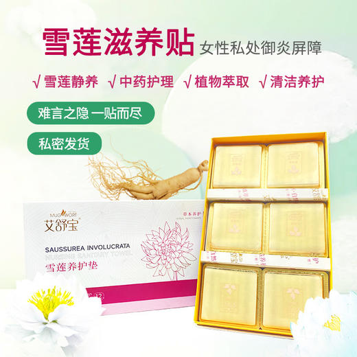 雪莲贴卫生护垫 草本萃取薄款护理清新绵柔  12片/贴 商品图4