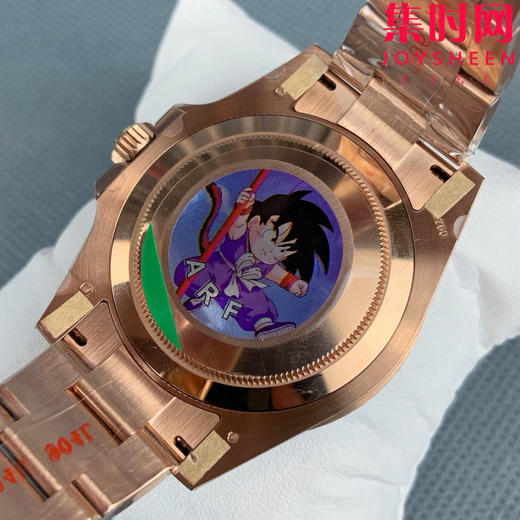 ARF劳力士格林尼治型GMT 全玫金 沙士圈 3285机 板带 904L钢 男士腕表 商品图6