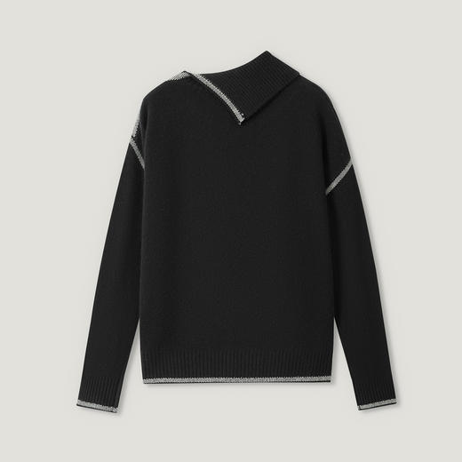 【咕咕同款】KINGDEER/KD秋冬新款女式翻领长袖羊绒衫 约390g L805690经典基本款/气质款/100%山羊绒鹿王 商品图6