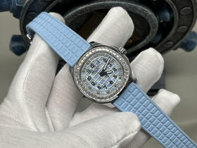 PPF factory工厂百达翡丽AQUANAUT系列机械女手雷，35.6mm毫米的表径，进口全钢（金色为电镀18k加厚的真金）采用原装进口9015机芯开发和改装的324定制版满血版一体机芯❕❕❕