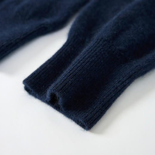 KINGDEER/KD秋冬新款百搭时尚学院风女式羊绒开衫 约280g L805913复古奶奶风/100%山羊绒鹿王 商品图6