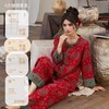 国风纯棉红色家居服女新中式睡衣春秋季本命红福中老年家居服套装 商品缩略图3