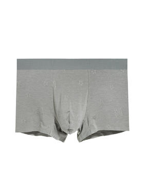 【满3条/6.7折】【秀黛】男莫代尔提花无痕平角裤男士内裤【1条】W5330006T【门店同款】【内裤非质量问题不退换，介意勿拍】
