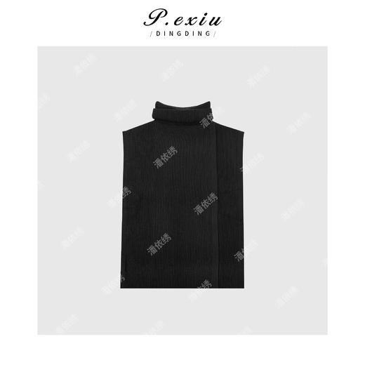 04-2潘依绣丁丁宠粉英伦风设计感高领针织马甲 Q5672 商品图0