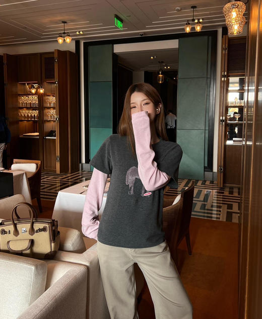 马年假两件长袖T恤打底衫1.16 商品图6