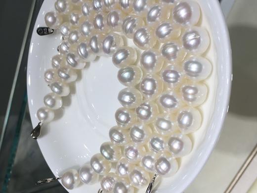 【私席真珠 .新年盛宴】Paspaley圈纹珠 
澳白螺纹珍珠手链 天然形状 有酒窝 珠光超亮 颗颗独一无二 约19cm S925银扣子 慵懒随性～ 商品图3