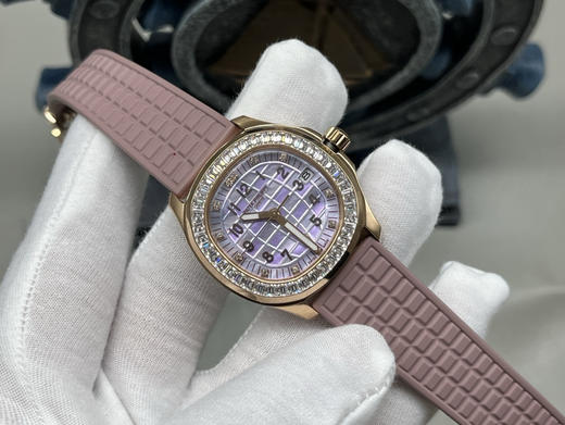 PPF factory工厂百达翡丽AQUANAUT系列机械女手雷，35.6mm毫米的表径，进口全钢（金色为电镀18k加厚的真金）采用原装进口9015机芯开发和改装的324定制版满血版一体机芯❕❕❕ 商品图9