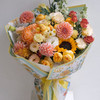 《幸福飞来》奶油桃子黄蝴蝶花束 商品缩略图0