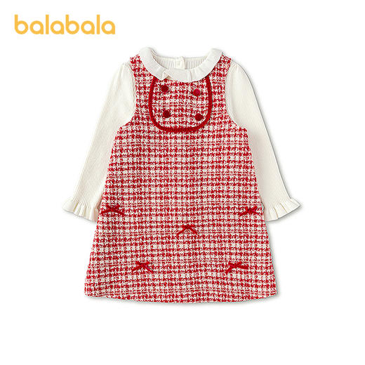 【商场同款】巴拉巴拉童装儿童连衣裙女童2026新款春小香风两件套 商品图4