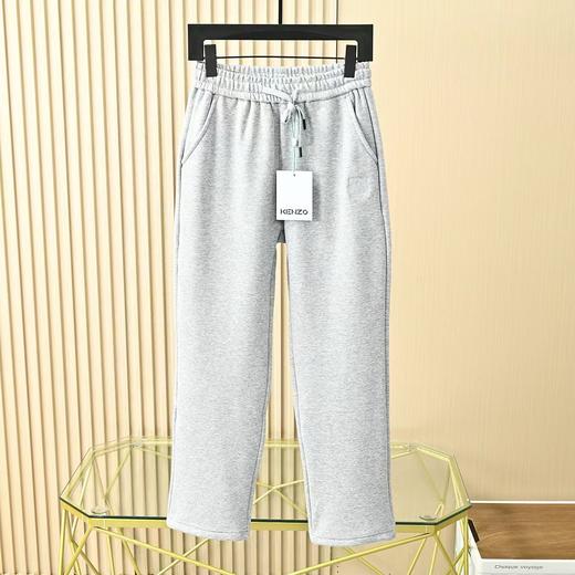 26s春秋冬季新品羊毛蚕丝加绒男士刺绣直脚休闲卫裤 商品图3