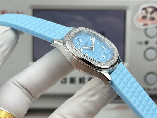 PPF factory工厂百达翡丽AQUANAUT系列机械女手雷，35.6mm毫米的表径，进口全钢（金色为电镀18k加厚的真金）采用原装进口9015机芯开发和改装的324定制版满血版一体机芯❕❕❕ 商品图5