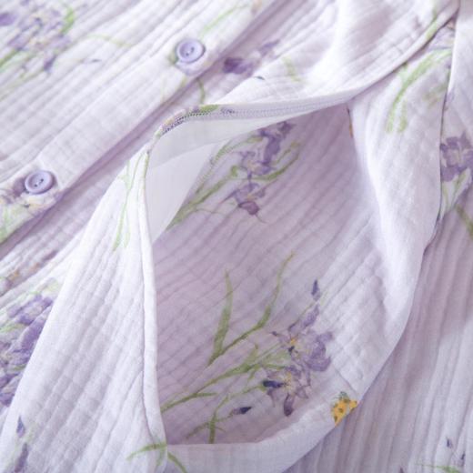 纯棉四层纱布月子服春秋冬季加厚月子服a类全棉孕期产后哺乳套装 商品图2