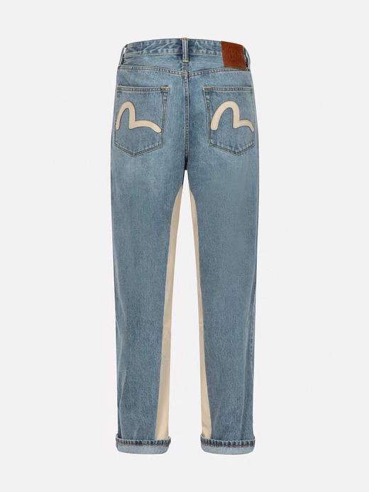 福神EVISU24秋季新品CapsuleZero复古胶囊系列海鸥宽松怀旧纯棉牛仔裤 商品图5