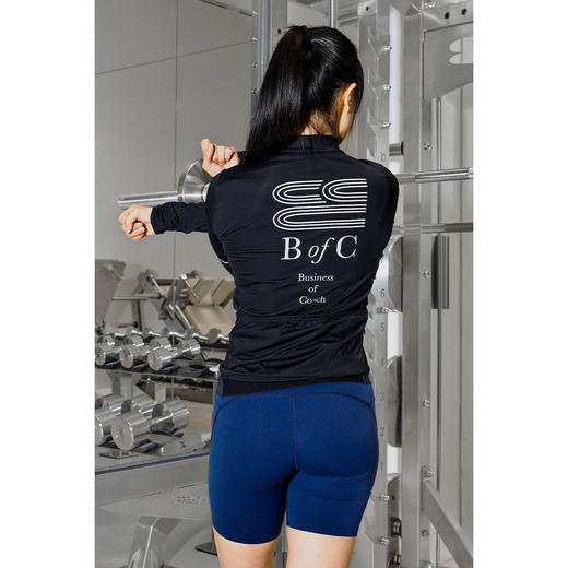 CryingCenter bofc反光条纹紧身行长袖拉链外套 商品图3