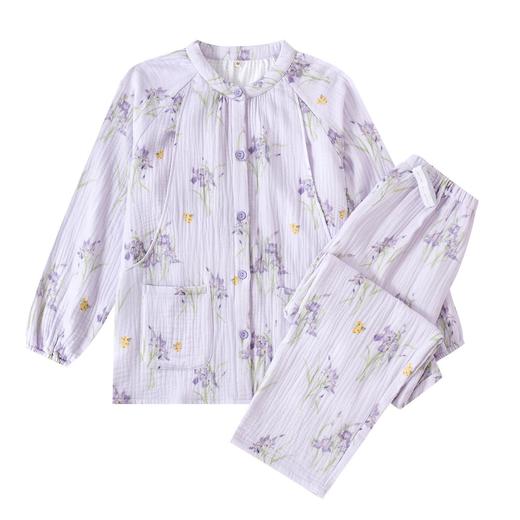 纯棉四层纱布月子服春秋冬季加厚月子服a类全棉孕期产后哺乳套装 商品图4