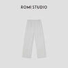 ROMI STUDIO“秋意暖白“舒适肤感棉松紧腰直筒休闲长裤RWBWX41664 商品缩略图0
