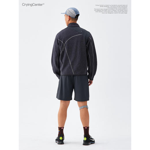 CryingCenter秋冬户外阳离子粗针抓绒分割夹克外套开衫抗起球中性 商品图4