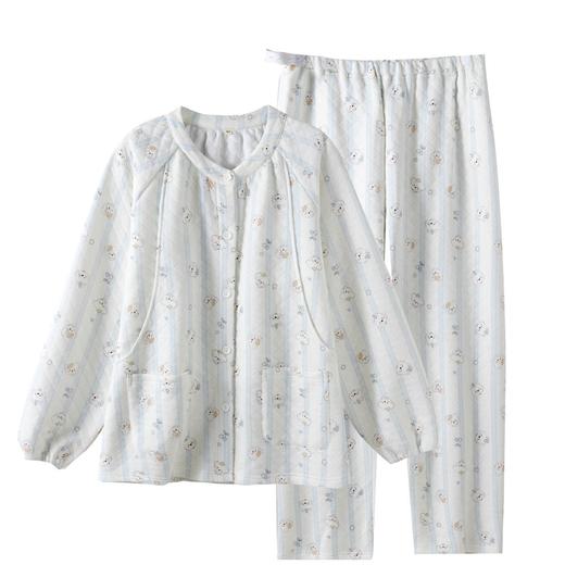 新款月子服睡衣女套装三层加厚春秋冬款空气棉月子服带哺乳口 商品图4