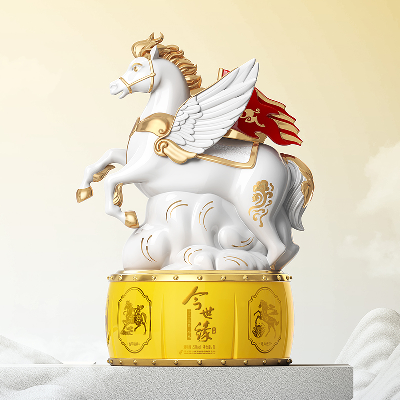 今世缘 马年生肖酒 浓香型白酒 52度 1L*1坛