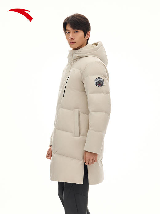 安踏六度芯羽绒 | 中长款防泼水羽绒服男子冬季保暖外套152617906 商品图2