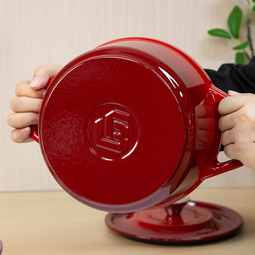 德国博朗菲Borownfie 珐琅铸铁锅 珐琅涂层 煎焖煮涮样样行 20cm直径 2.5L容量 3色可选 商品图5