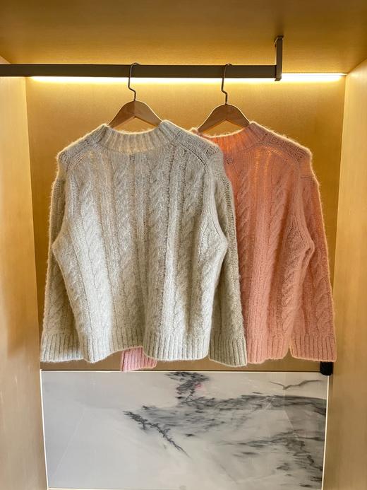 cos冬季女士复古麻花羊毛马海毛套头毛衣 ye 340104 商品图0