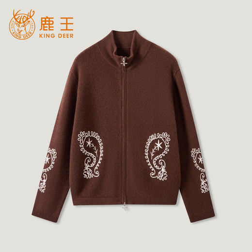 KINGDEER/KD秋冬新款女式长袖羊绒衫L805816复古奶奶风鹿王 商品图11