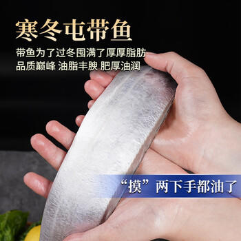 鱻谣北纬29-30°东海油带鱼礼盒净重10斤 单条3-4两 鲜带鱼源头直发 商品图3