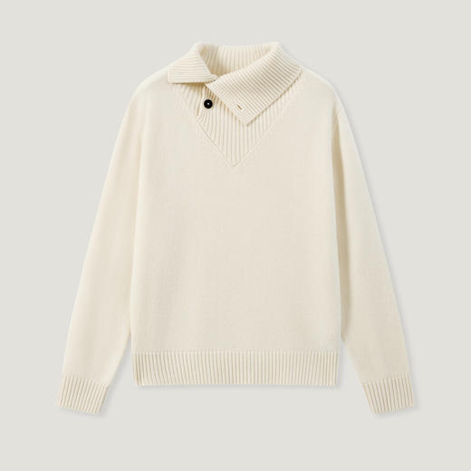 KINGDEER/KD“绒羽无重”保暖休闲秋冬厚款宽松羊绒衫L805608经典基本款/气质款鹿王 商品图11