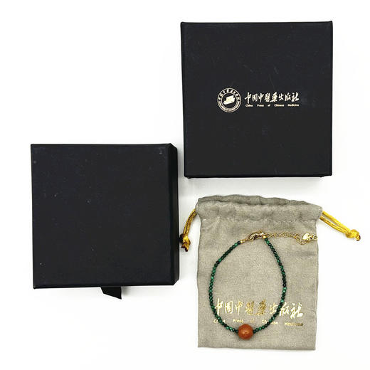 青芷天香 合香手串  中式香珠药手串  孔雀石、桂华香珠 中国中医药出版社文创产品  商品图1