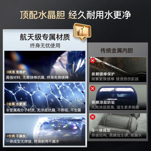 卡萨帝（Casarte）国家补贴15%【水晶胆养肤 CN7Ultra】双胆扁桶60升水晶胆电热水器无镁棒超薄一级能效速热 商品图6