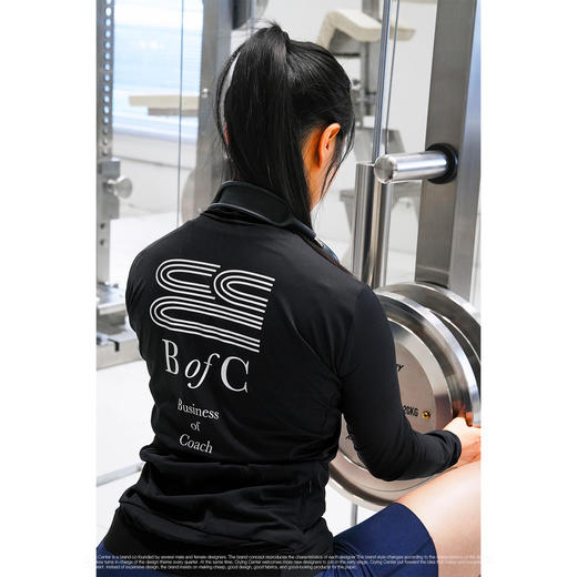 CryingCenter bofc反光条纹紧身行长袖拉链外套 商品图1