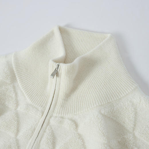 KINGDEER/KD秋冬新款休闲女式长袖半高领开衫羊绒衫L805696复古奶奶风鹿王 商品图5