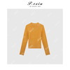 04-2潘依绣丁丁宠粉【落日橘调】羊-毛极简布包扣气质长袖针织开衫 ZZ0703 商品缩略图1