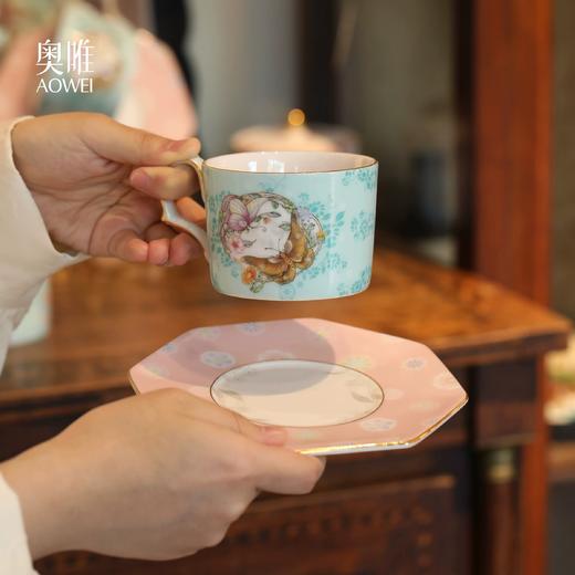 【喜相逢】景德镇礼物 奥唯 喜相逢五碗组合装 赠五双鸡翅木筷子 咖啡下午茶杯碟套装 新婚乔迁礼物  商品图6